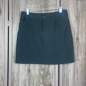 Eddie Bauer dark gray poly blend outdoor skort women’s 6